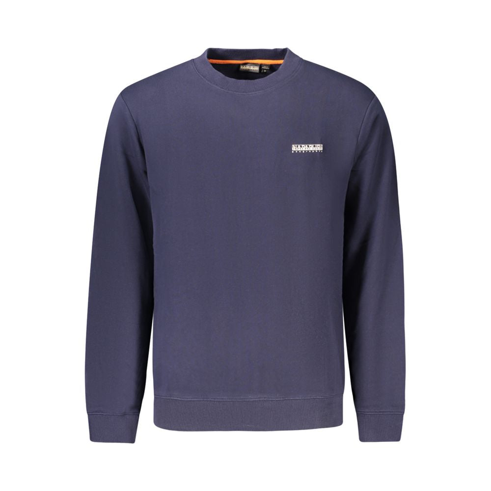 Napapijri Blue Cotton Men Sweatshirt - ClickThatClicks 