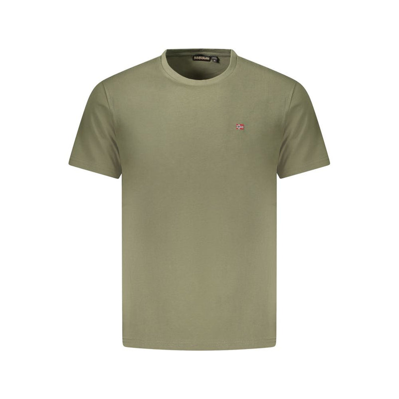 Napapijri Green Cotton Men T-Shirt