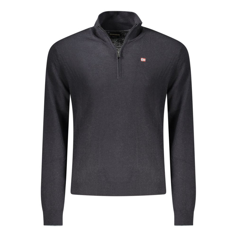 Napapijri Black Wool Men Sweater