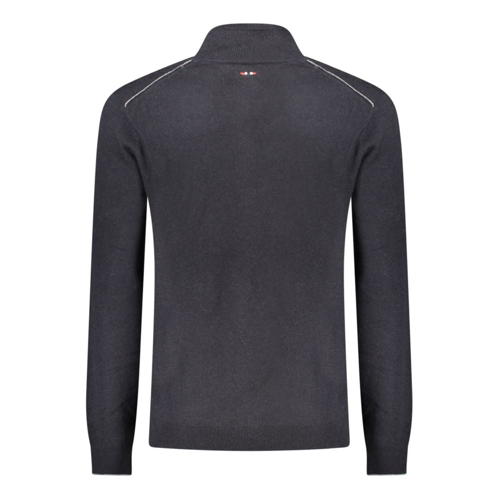 Napapijri Black Wool Mens Sweater - ClickThatClicks 