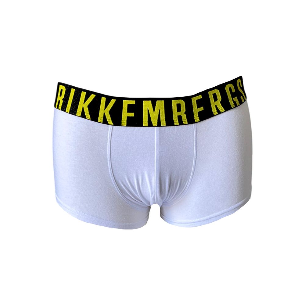 Bikkembergs White Cotton Men's Boxer - ClickThatClicks 