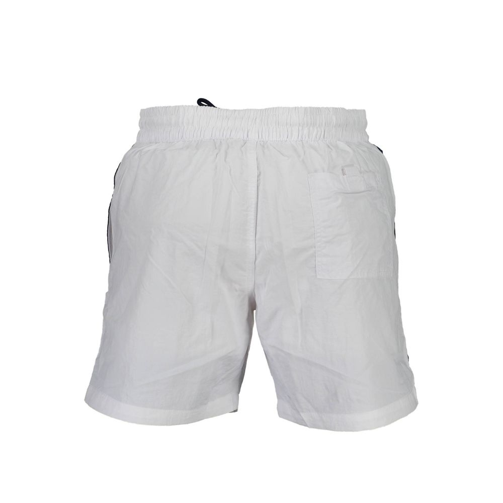 Norway 1963 White Polyamide Men's Swim Boxer - ClickThatClicks 