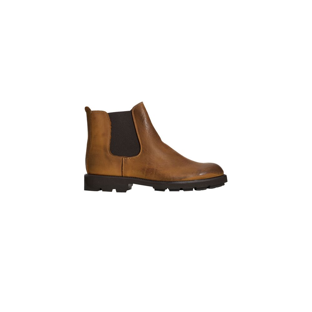 Roberto Pepe Luxury Brown Calfskin Men Boot