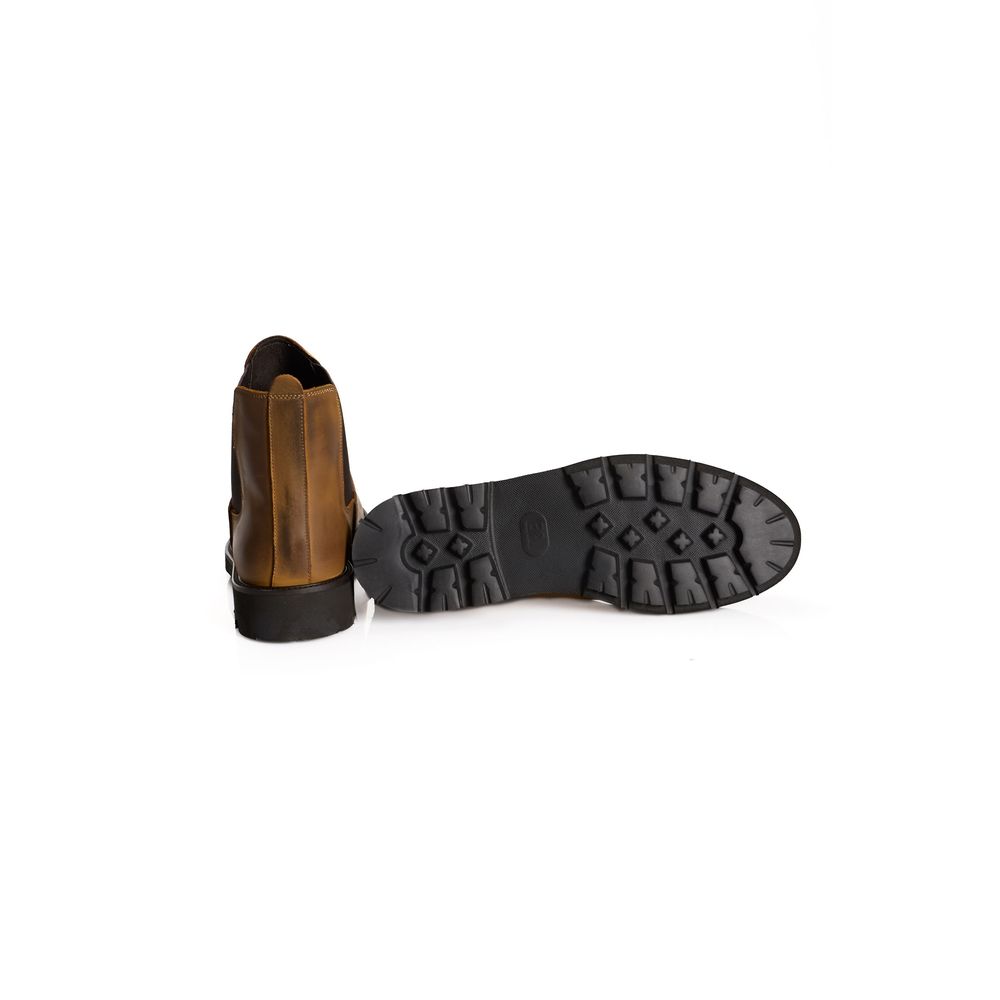 Roberto Pepe Luxury Brown Calfskin Men Boot - ClickThatClicks 