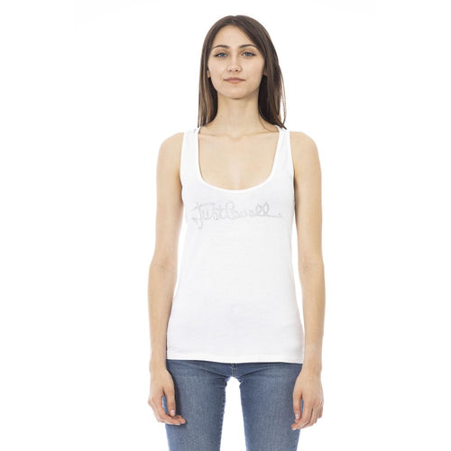 Just Cavalli White Viscose Women Top - ClickThatClicks 