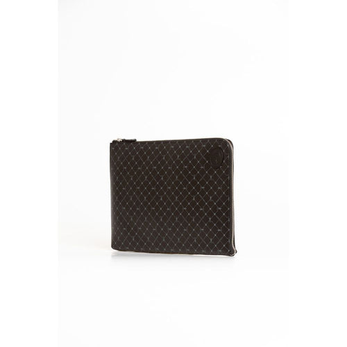 Trussardi Black Leather Men Clutch - ClickThatClicks 