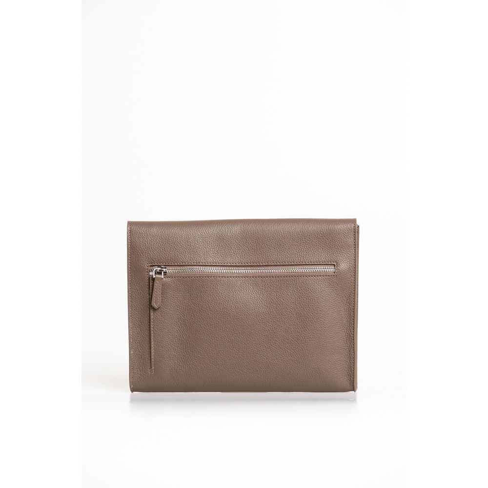Trussardi Brown Polyester Men Clutch - ClickThatClicks 