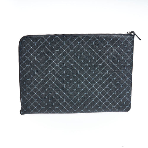 Trussardi Black Leather Men Clutch - ClickThatClicks 