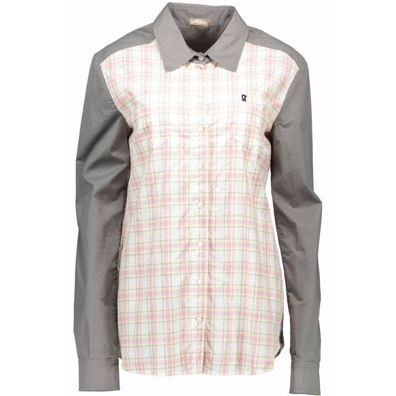 John Galliano Gray Cotton Shirt