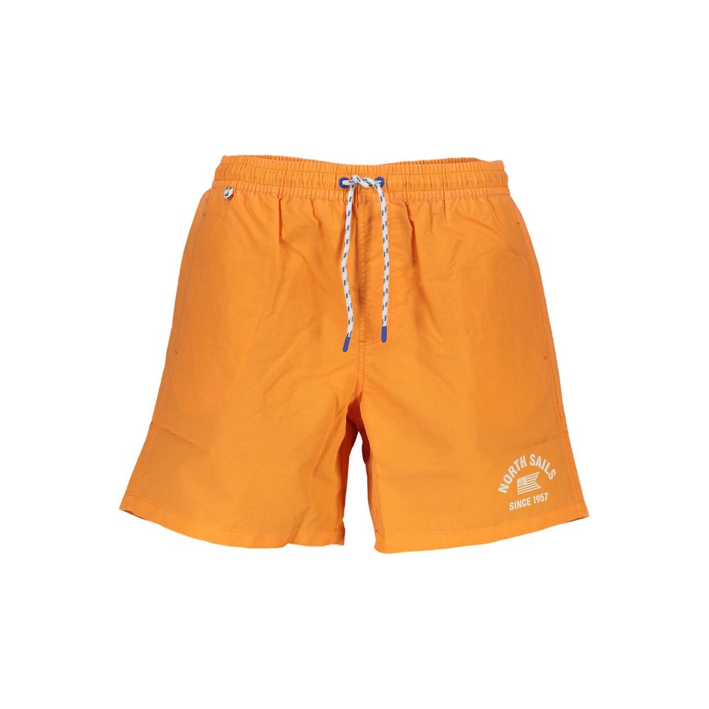 North Sails Arancione Polyester Men's Swim Trunk - ClickThatClicks 