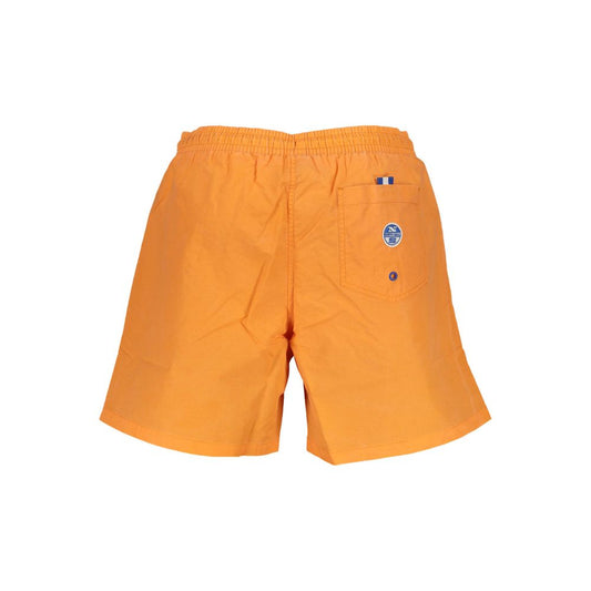 North Sails Arancione Polyester Men's Swim Trunk - ClickThatClicks 