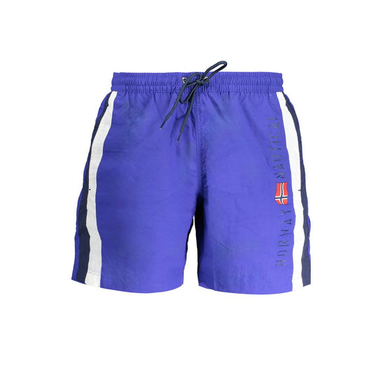 Norway 1963 Blu Poliammide Men's Swim Trunk - ClickThatClicks 