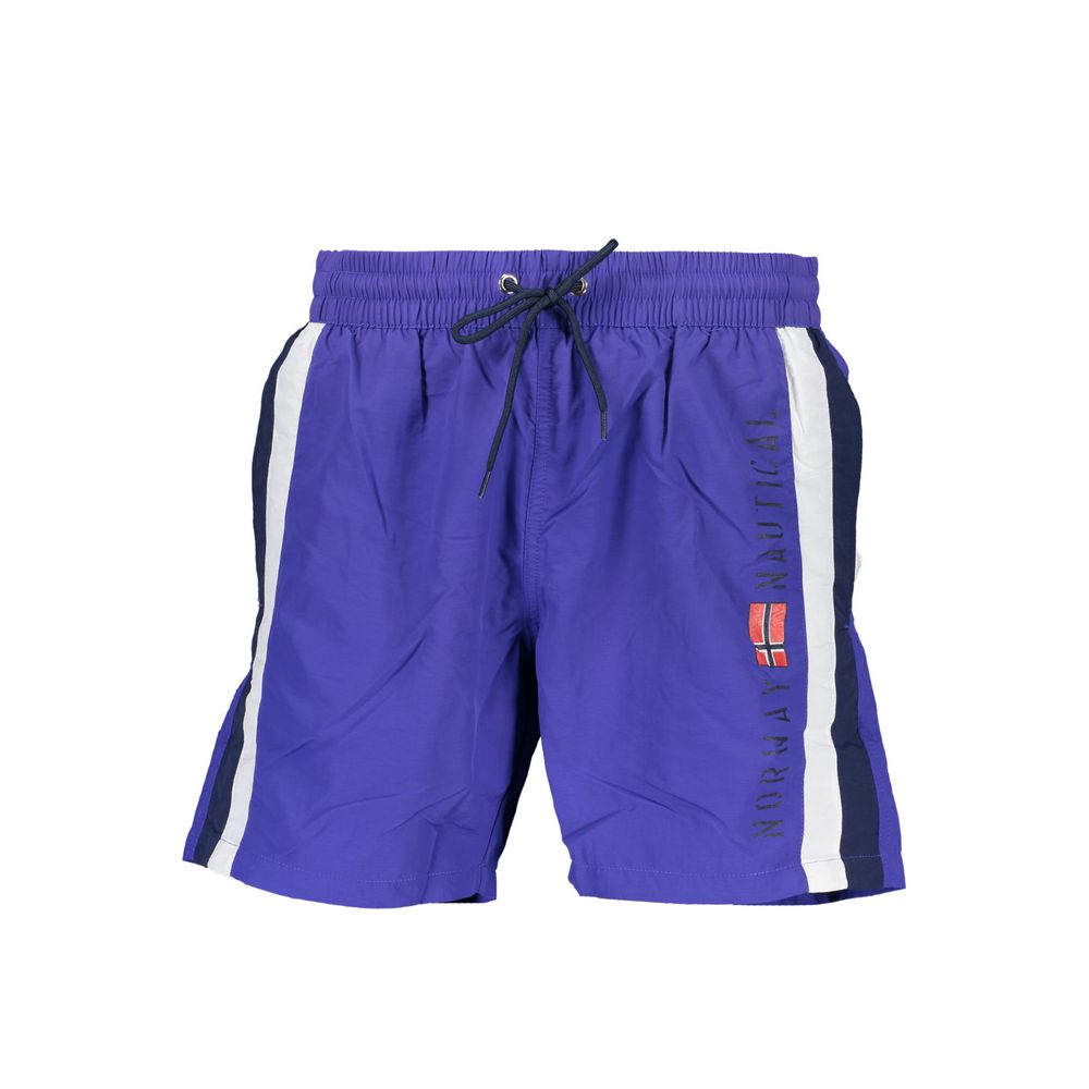 Norway 1963 Blu Poliammide Men's Swim Boxer - ClickThatClicks 