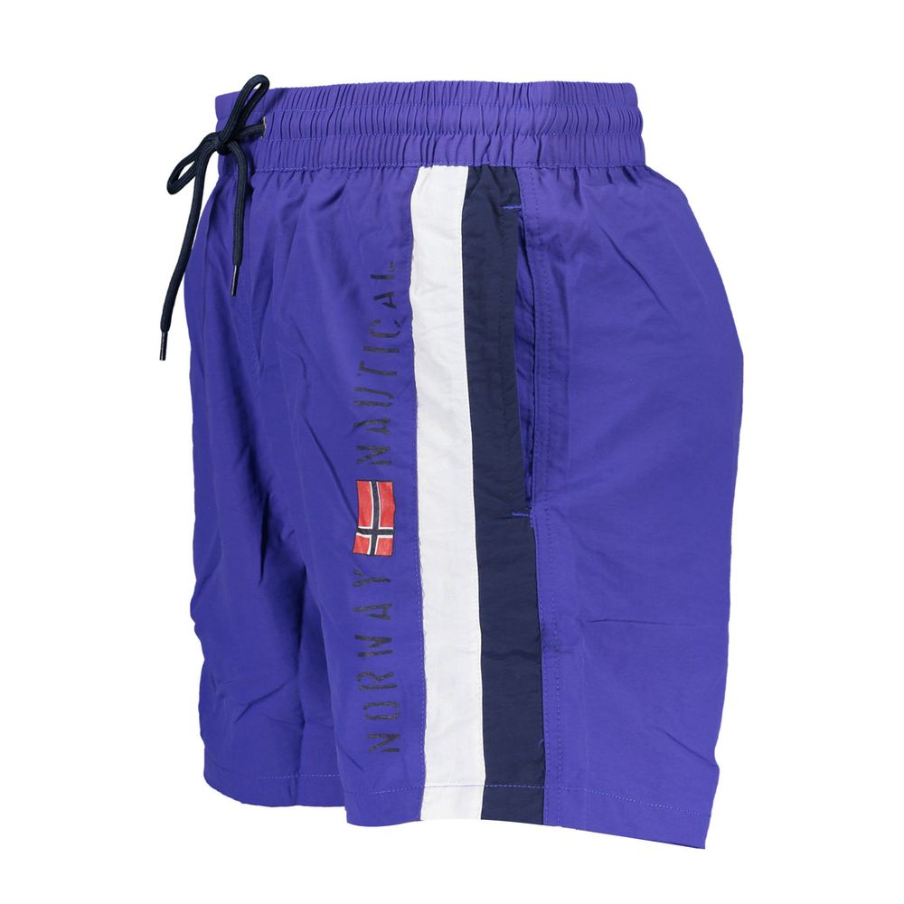 Norway 1963 Blu Poliammide Men's Swim Boxer - ClickThatClicks 