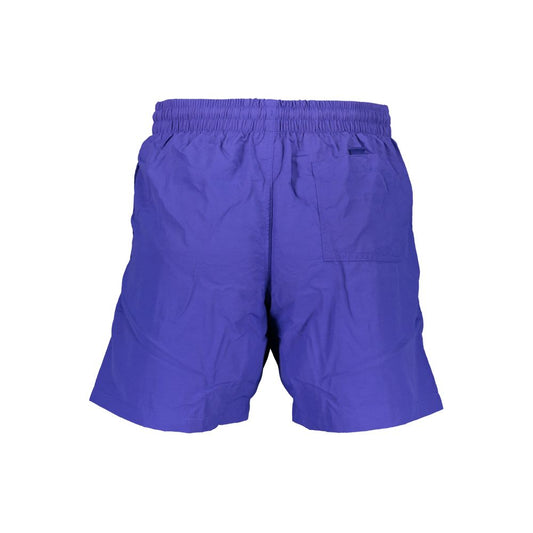 Norway 1963 Blue Polyamide Men's Swim Boxer - ClickThatClicks 