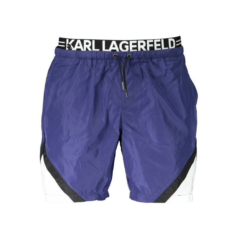 Karl Lagerfeld Blue Polyester Swimwear