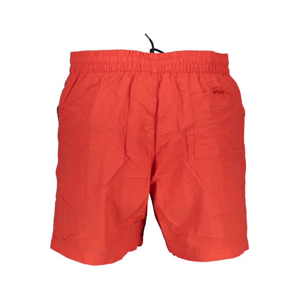 Norway 1963 Rosso Poliamide Men Swim Boxer - ClickThatClicks 