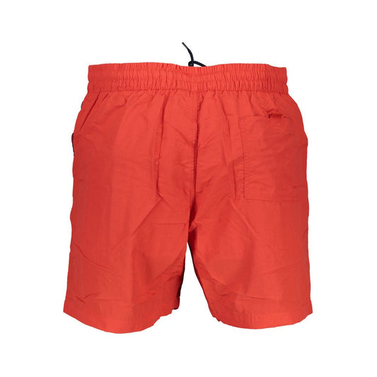 Norway 1963 Rosso Poliamide Men Swim Boxer - ClickThatClicks 