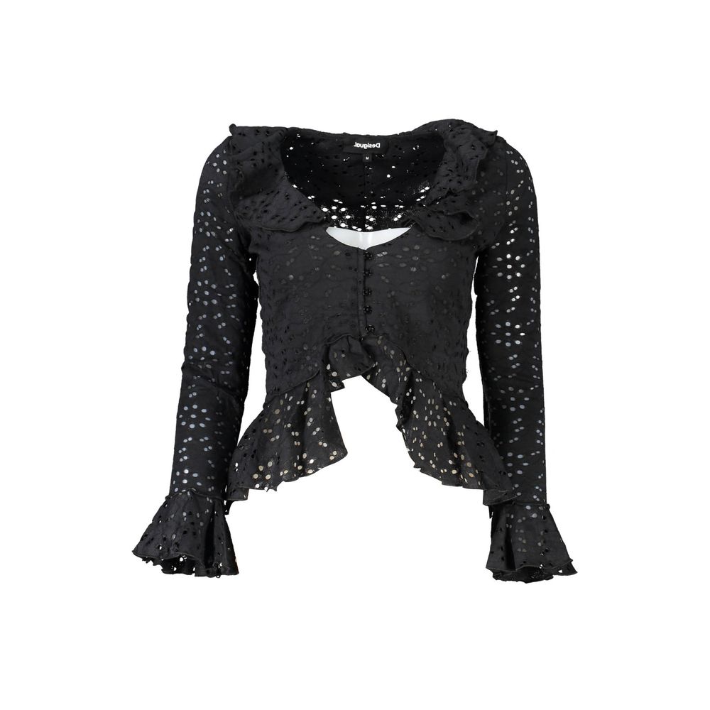 Desigual Nero Poliammide Donna Blouse - ClickThatClicks 
