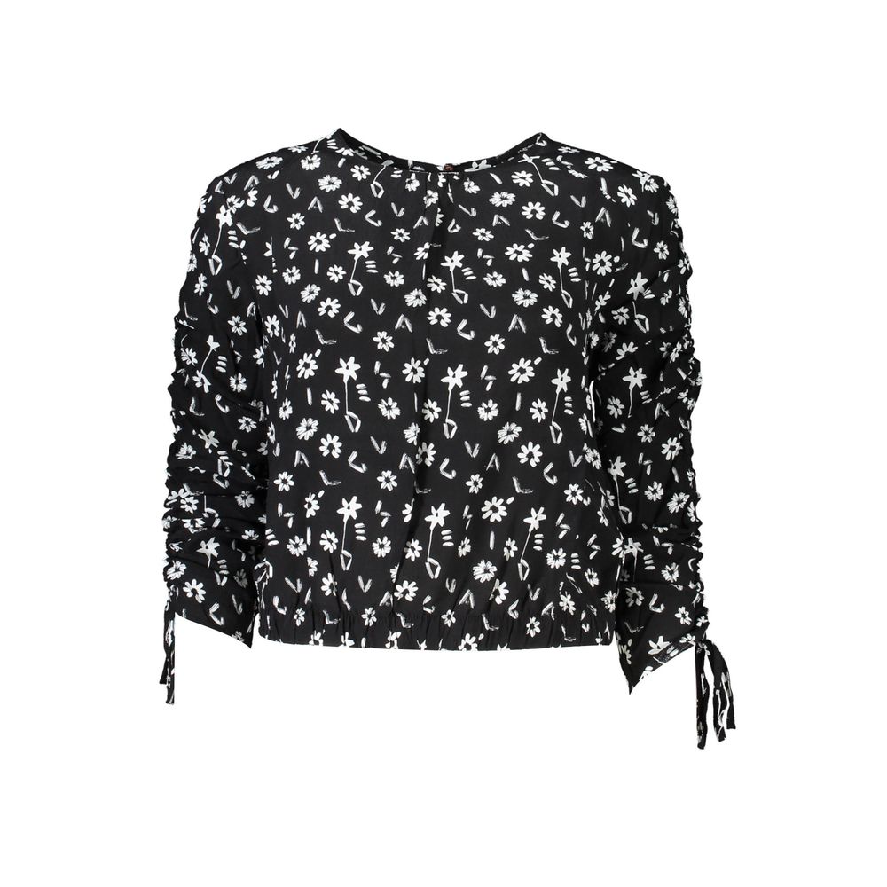 Desigual Black Viscose Women Blouse - ClickThatClicks 