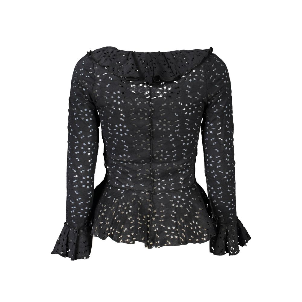 Desigual Nero Poliammide Donna Blouse - ClickThatClicks 