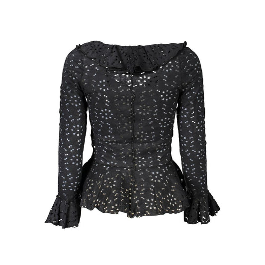 Desigual Nero Poliammide Donna Blouse - ClickThatClicks 