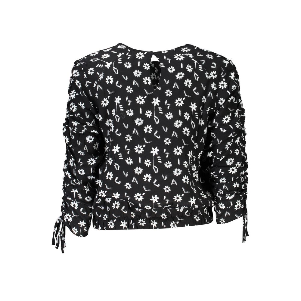 Desigual Black Viscose Women Blouse - ClickThatClicks 