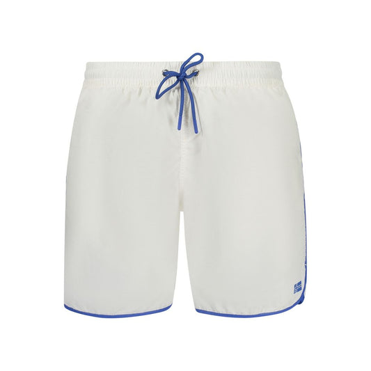 Norway 1963 Bianco Poliammide Men's Swim Boxer - ClickThatClicks 