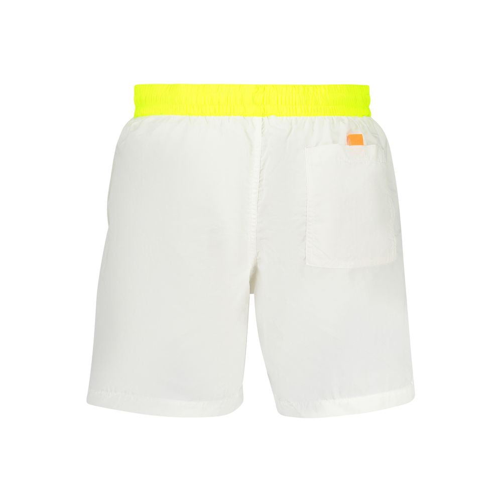 Norway 1963 Bianco Poliammide Mens Swim Boxer - ClickThatClicks 