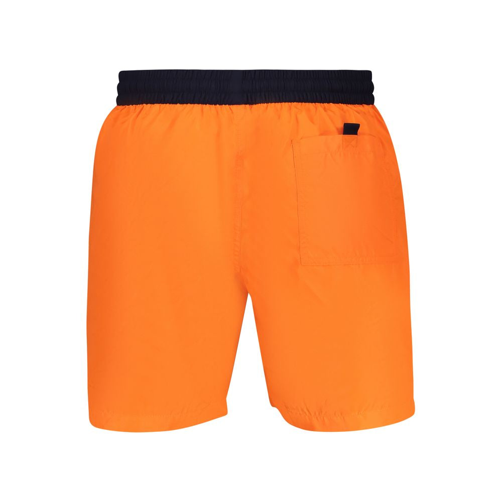 Norway 1963 Arancione Poliammide Men's Swim Boxer - ClickThatClicks 