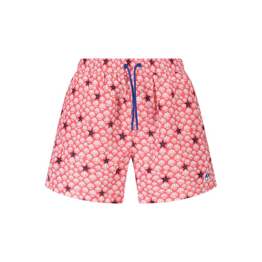 North Sails Rosso Polyester Men Swim Trunk - ClickThatClicks 