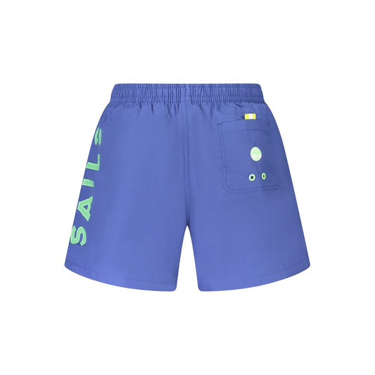 North Sails Blue Nylon Men's Swim Trunk - ClickThatClicks 