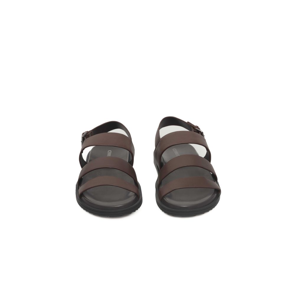 Cerruti 1881 Brown Cowhide Men Sandal - ClickThatClicks 