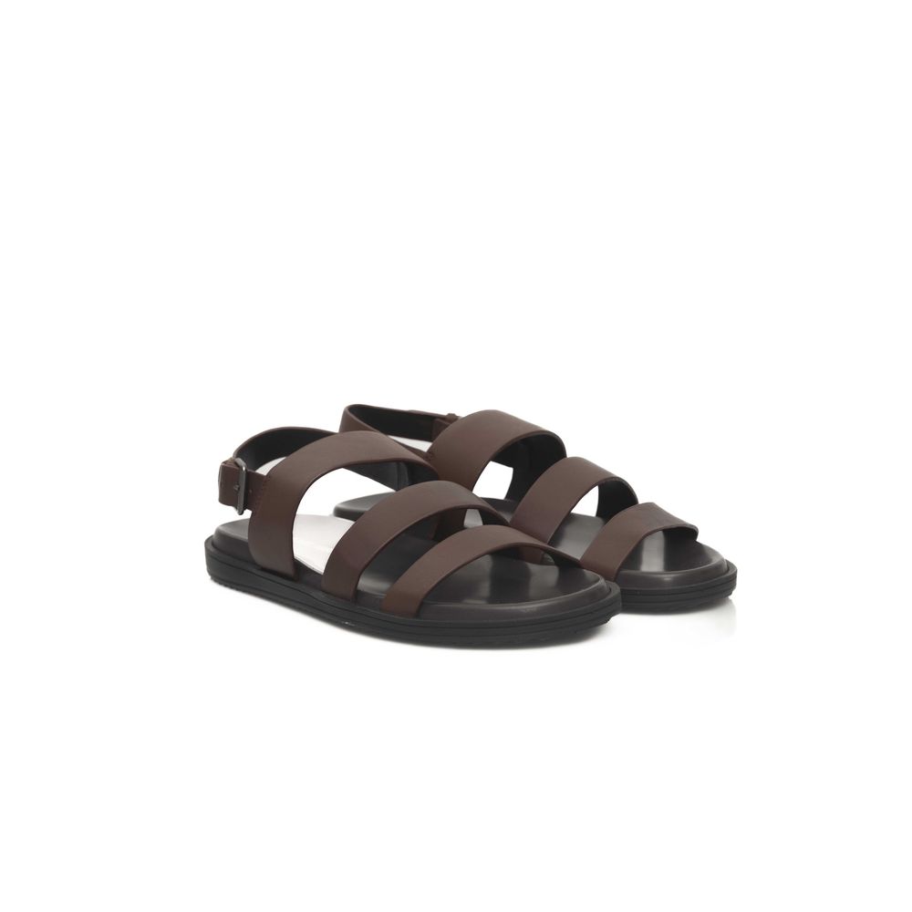 Cerruti 1881 Brown Cowhide Men Sandal - ClickThatClicks 