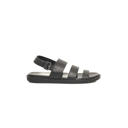 Cerruti 1881 Black Cowhide Men Sandal - ClickThatClicks 