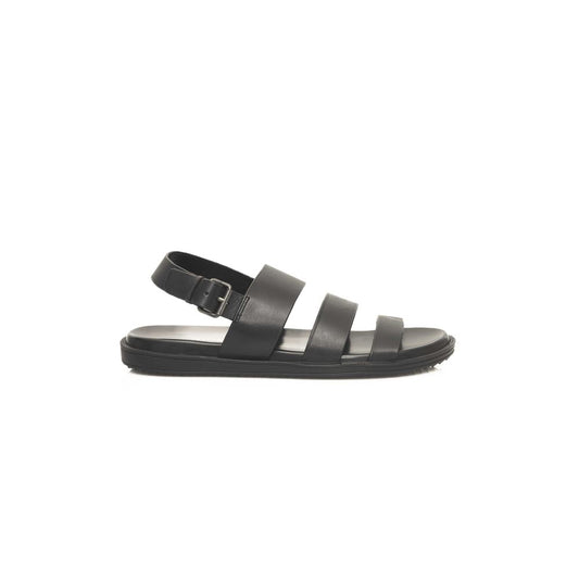 Cerruti 1881 Black Cowhide Men Sandal - ClickThatClicks 