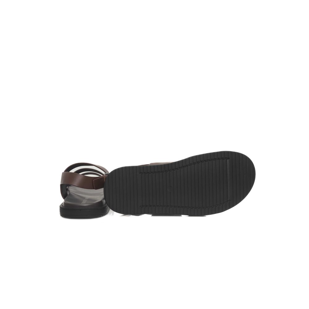 Cerruti 1881 Brown Cowhide Men Sandal - ClickThatClicks 