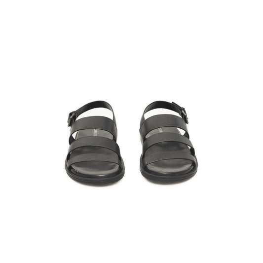 Cerruti 1881 Black Cowhide Men Sandal - ClickThatClicks 
