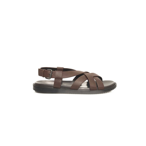 Cerruti 1881 Brown Cowhide Men Sandal - ClickThatClicks 