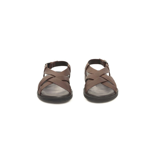 Cerruti 1881 Brown Cowhide Men Sandal - ClickThatClicks 