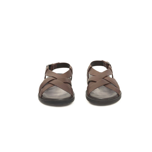 Cerruti 1881 Brown Cowhide Men Sandal - ClickThatClicks 