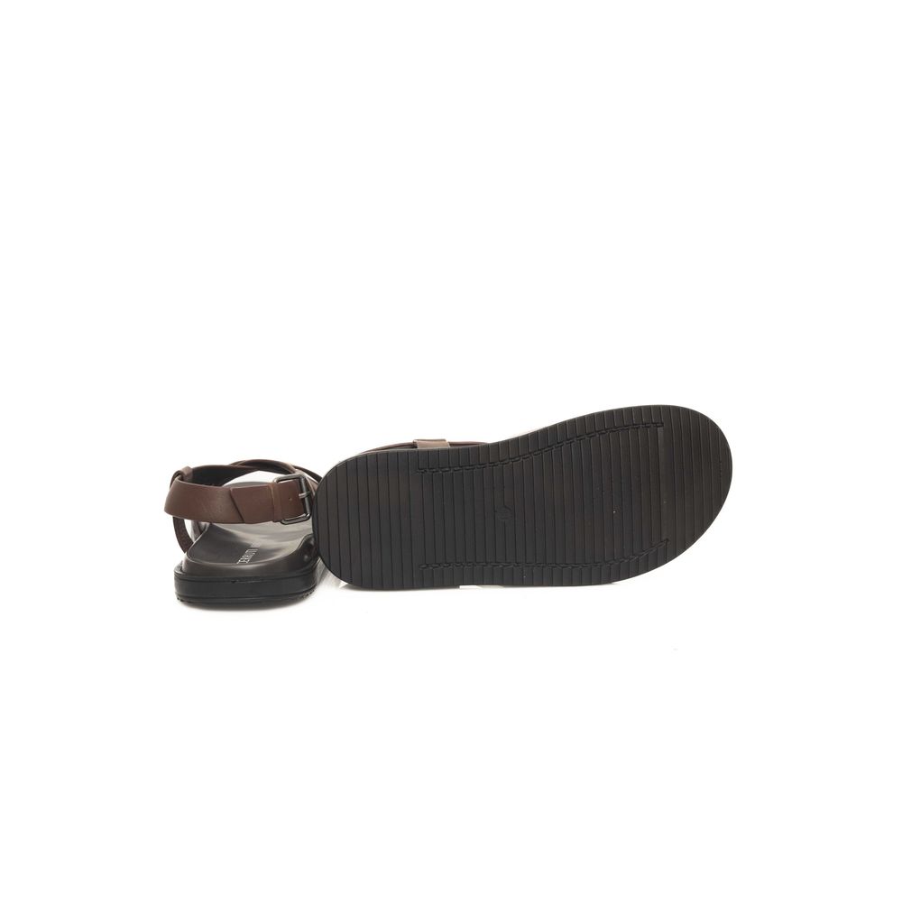 Cerruti 1881 Brown Cowhide Men Sandal - ClickThatClicks 