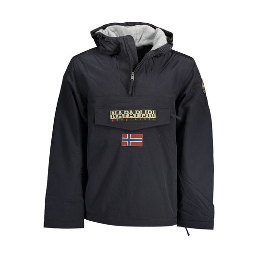 Napapijri Black Polyamide Men's Jacket - ClickThatClicks 