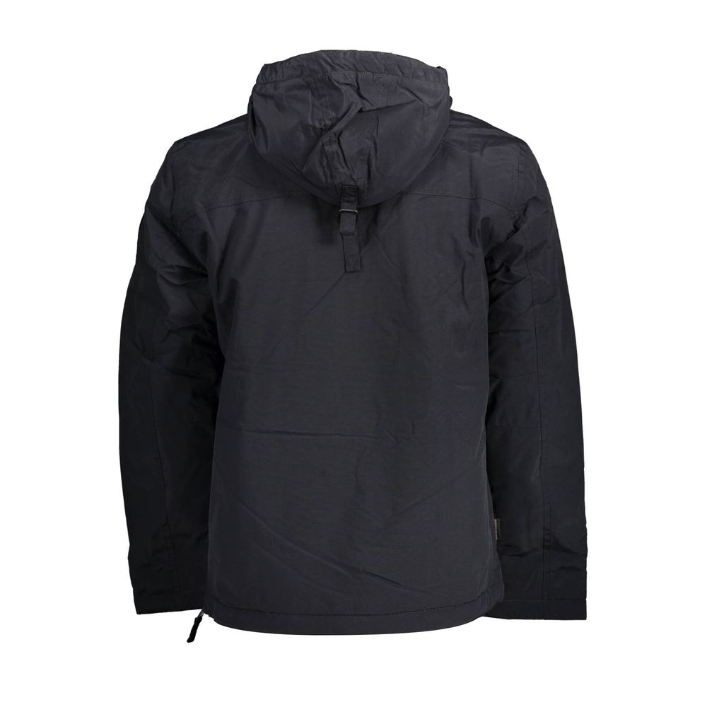 Napapijri Black Polyamide Men's Jacket - ClickThatClicks 