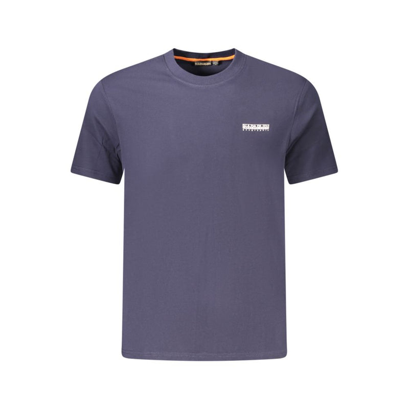 Napapijri Blue Cotton Men T-Shirt