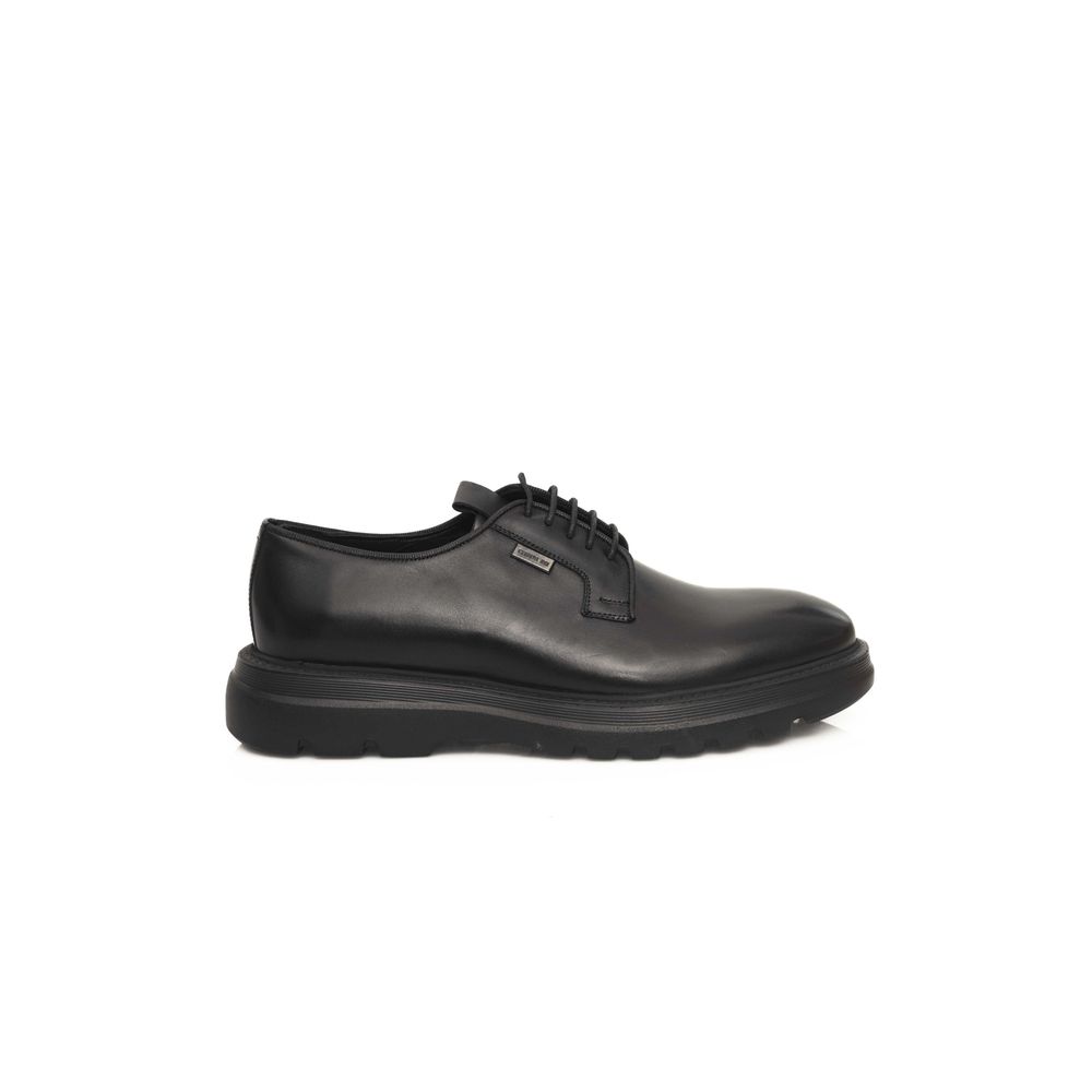 Cerruti 1881 "Black Calfskin Men Derby Shoe"
