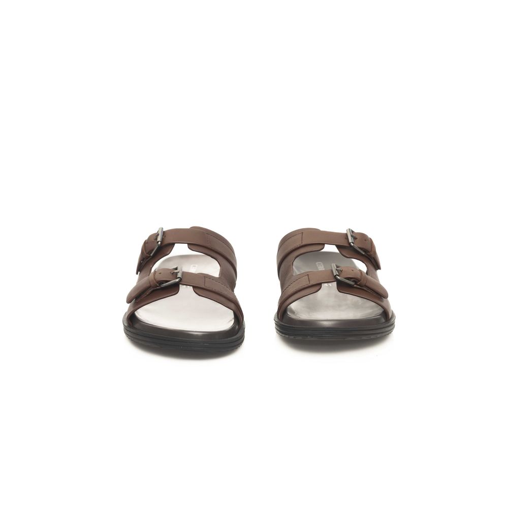 Cerruti 1881 Brown Cowhide Men Sandal - ClickThatClicks 