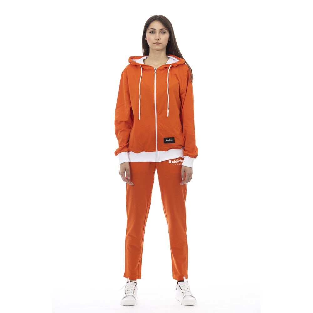 Baldinini Trend Orange Cotton Women Sweater - ClickThatClicks 
