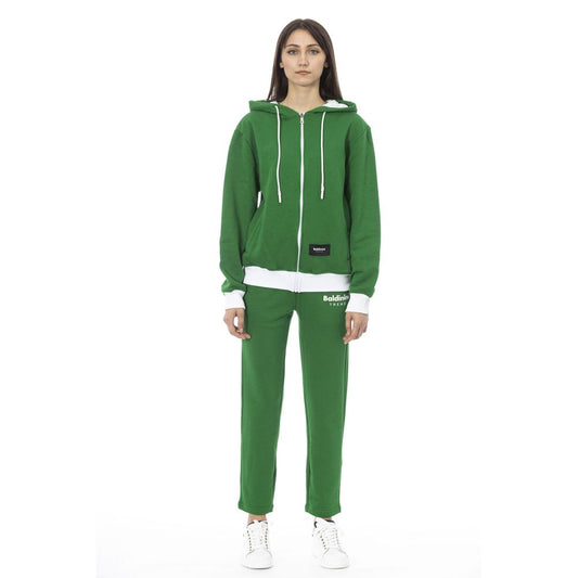 Baldinini Trend Green Cotton Women Sweater - ClickThatClicks 