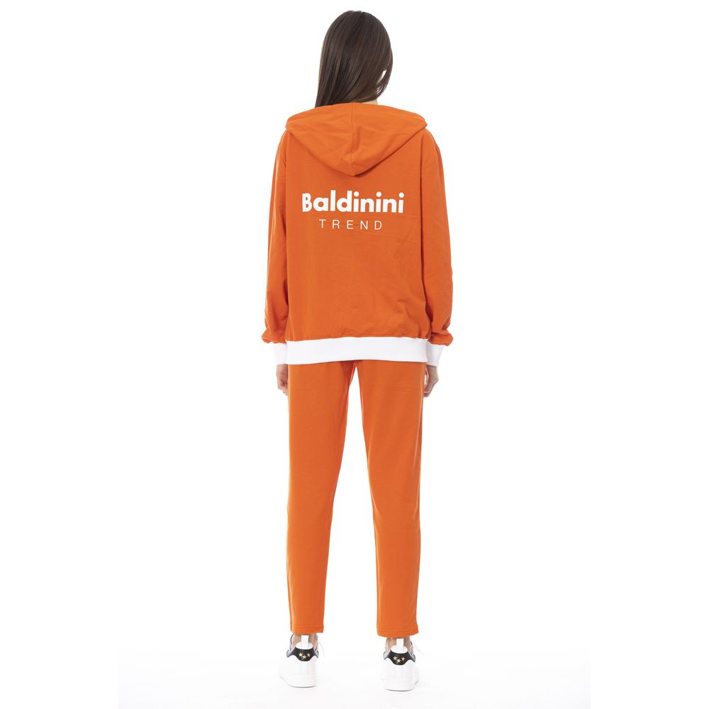 Baldinini Trend Orange Cotton Women Sweater - ClickThatClicks 